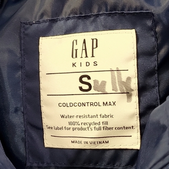 GAP small 6-7 blue cold control max puff coat - Picture 3 of 4